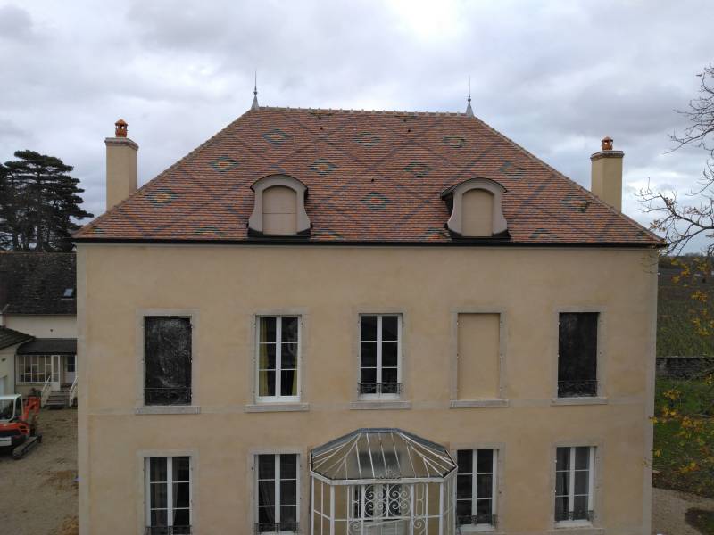 Travaux de zinguerie pour maison individuelle chez un particulier à Aloxe-Corton