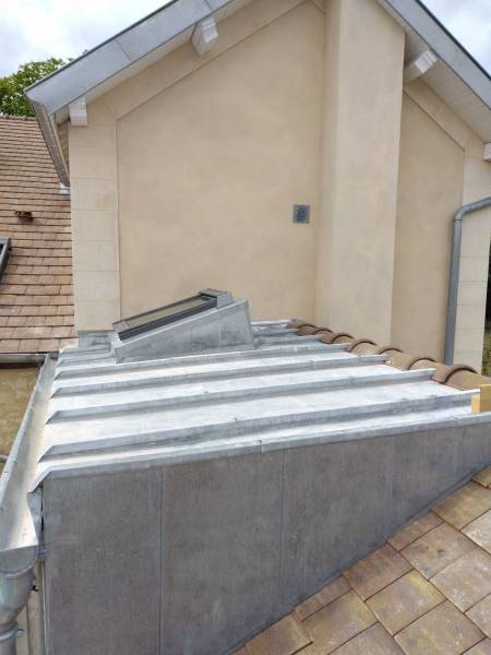 Travaux de zinguerie pour un particulier à Pommard